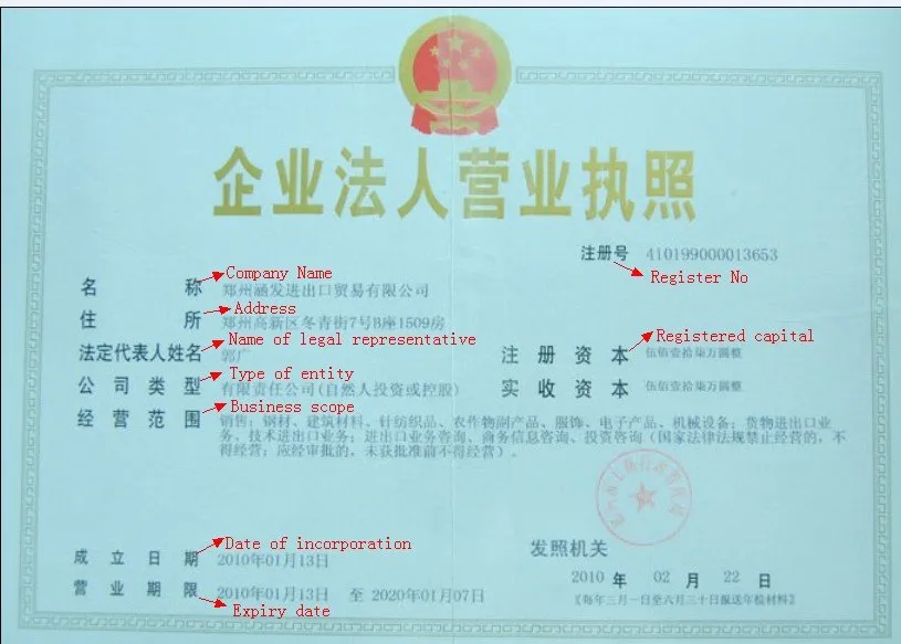 Featured image for “Useful Tools | What information can be read through the supplier’s business license?”