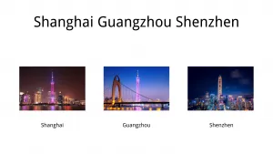 Shahanghai guangzhou shenzhen