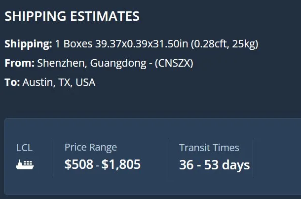 3 DDP Shipping Cost from China