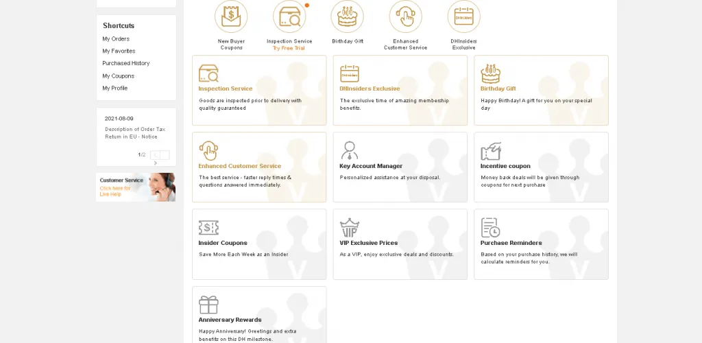 6.DHgate wholesale services