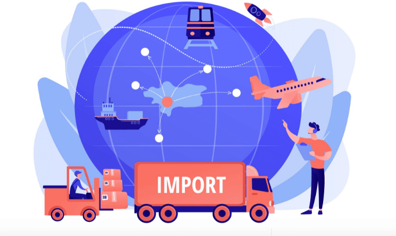 8. import items from China