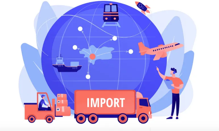8. import items from China