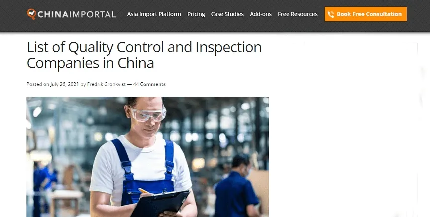 2.quality control of the products