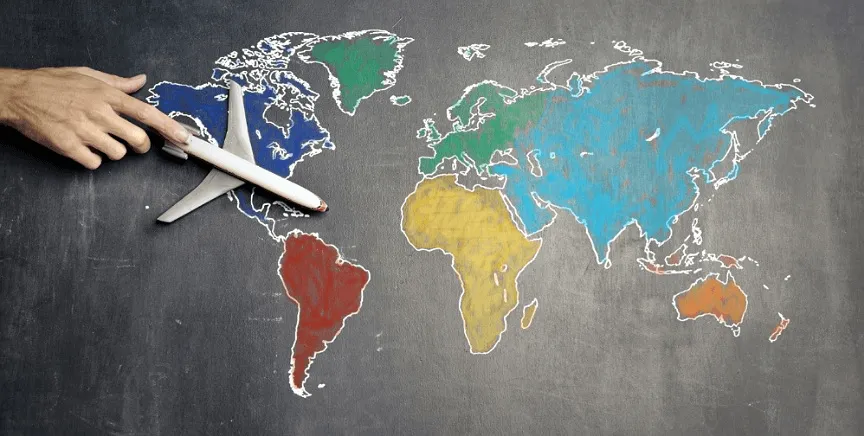 4.Working all around the globe