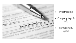 Finalizing the Spec Sheet