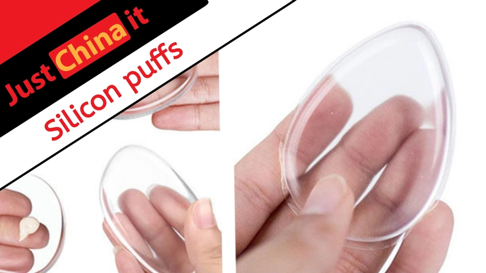Silicon powder puffs
