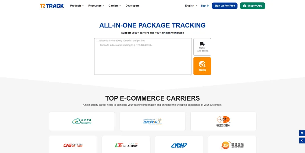 All-in-One-Global-Package-Tracking-17TRACK