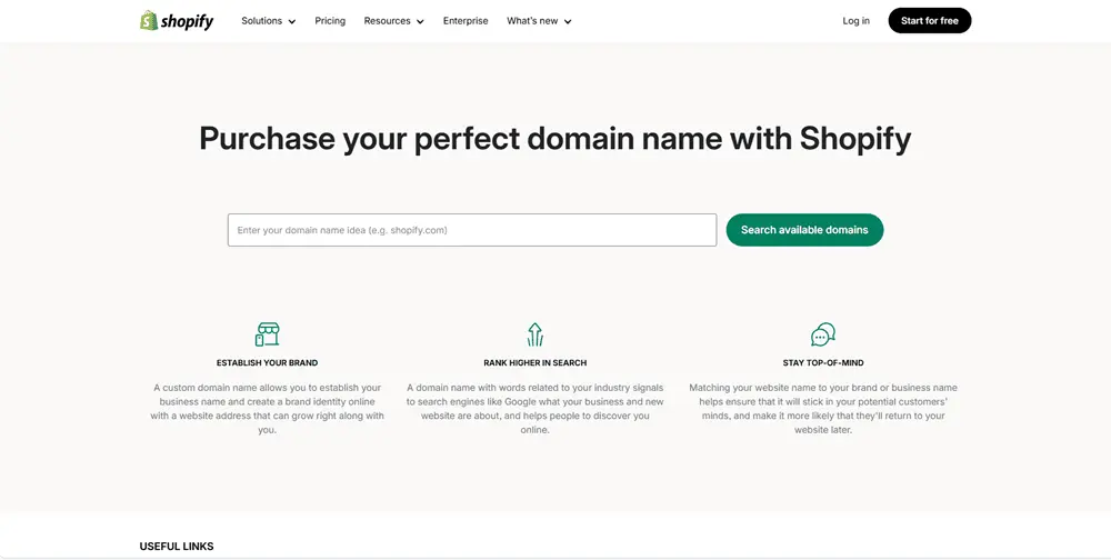 Choose a domain name