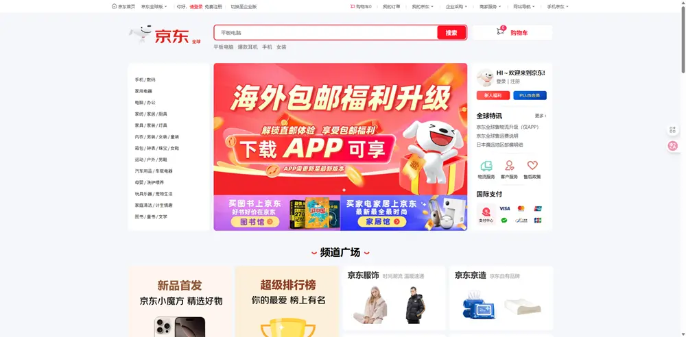China Online Marketplace JD
